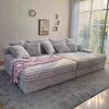 Striped sofa