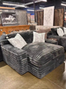 Striped sofa