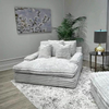 Striped sofa